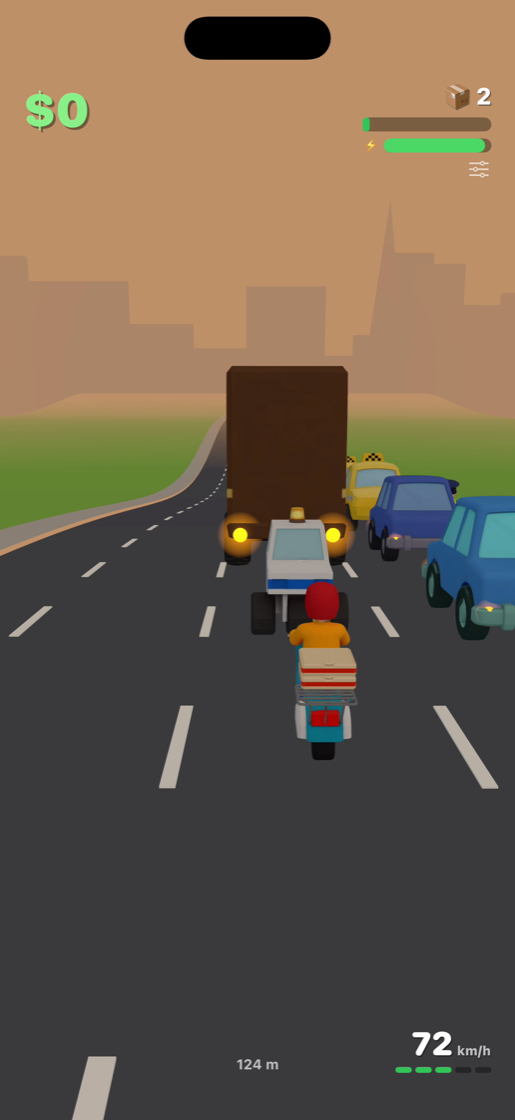 Weaving through traffic